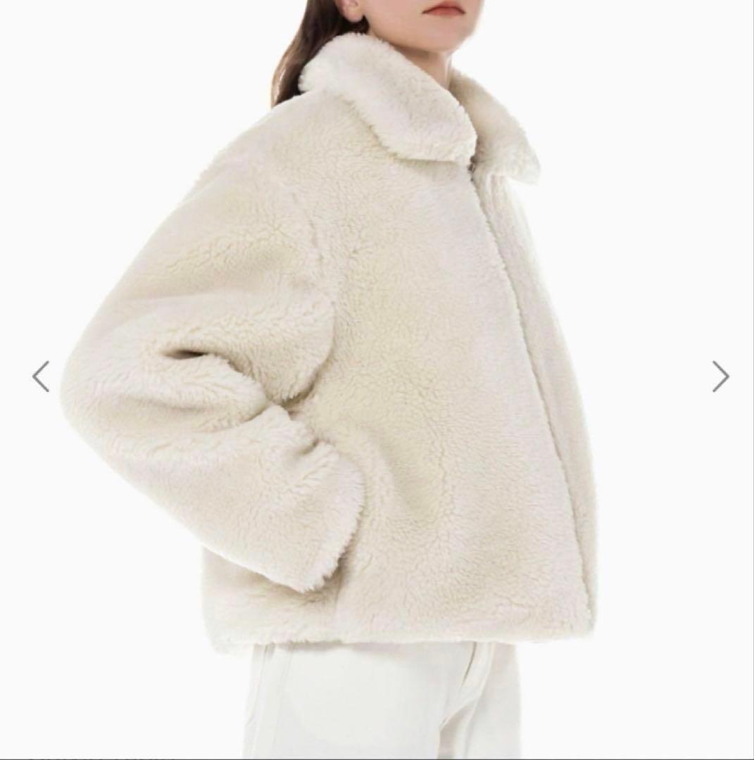 カルバンクライン　ボア　ファーコート　バックモノグラム　シェルパジャケット