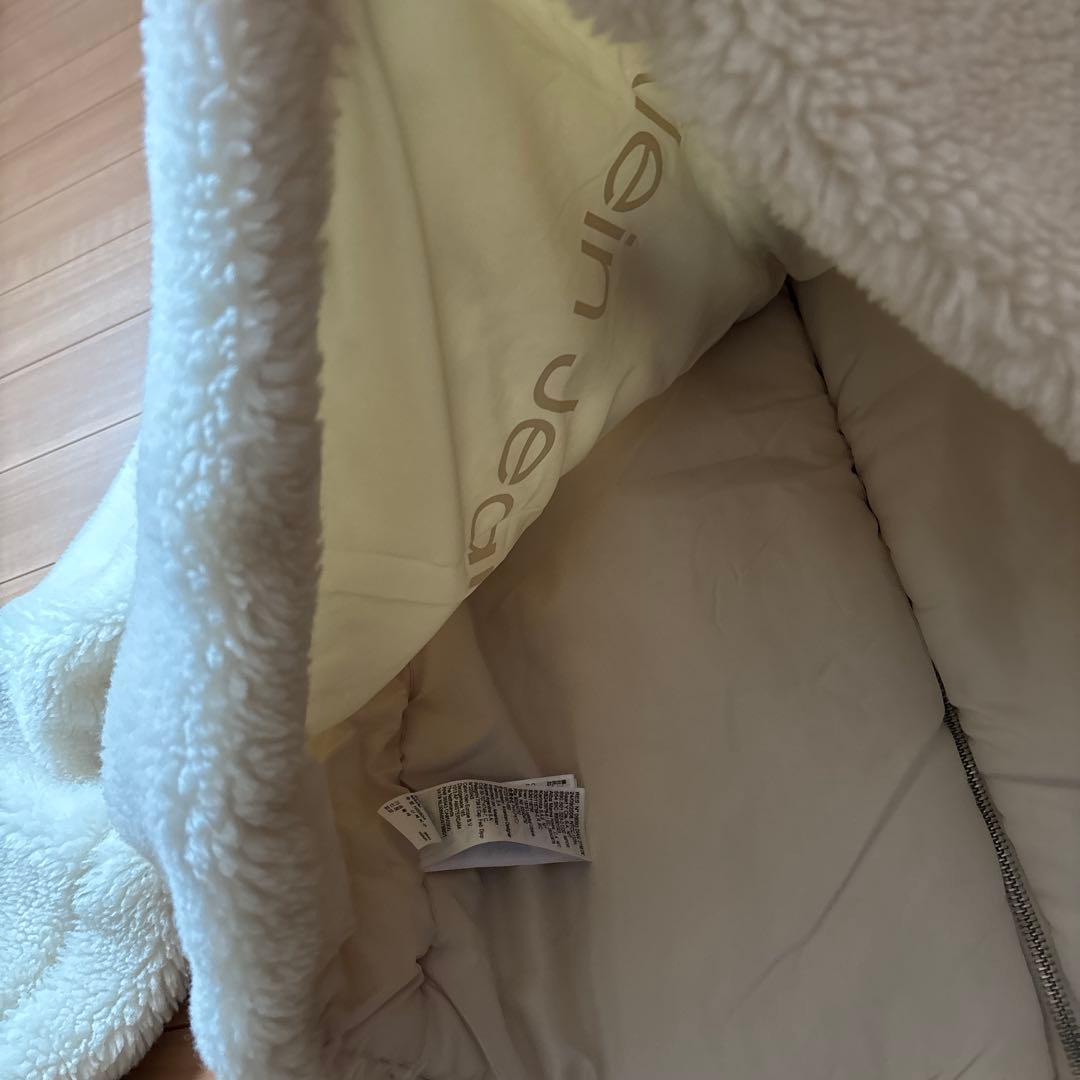 カルバンクライン　ボア　ファーコート　バックモノグラム　シェルパジャケット