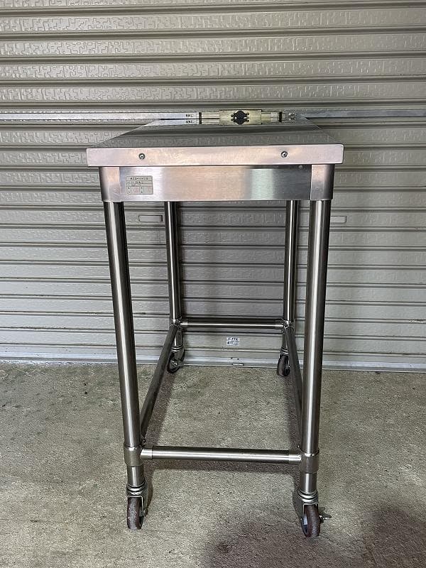 タニコー　作業台　ローラー付　調理台　業務用　幅750×奥450×高850mm