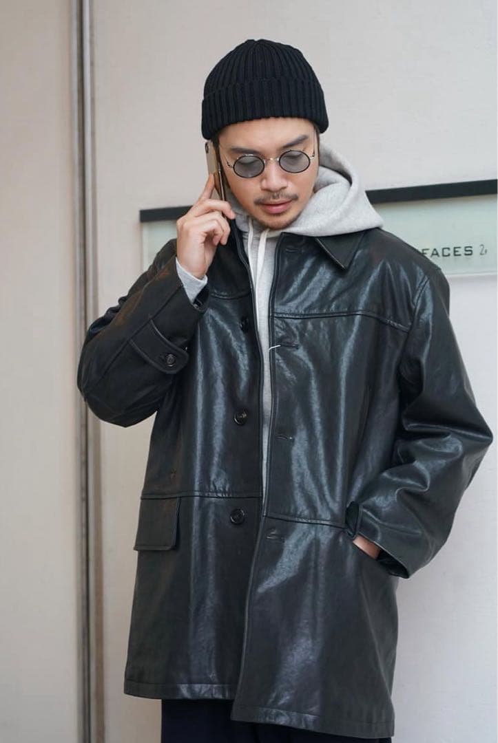 S*a様 【希少サイズ2】comoli ラムレザーカーコート