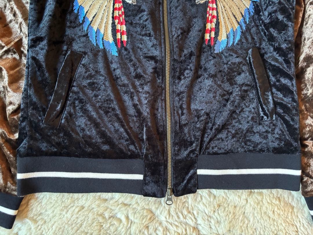 obelisk オベリスク　刺繍 ベルベット スカジャン