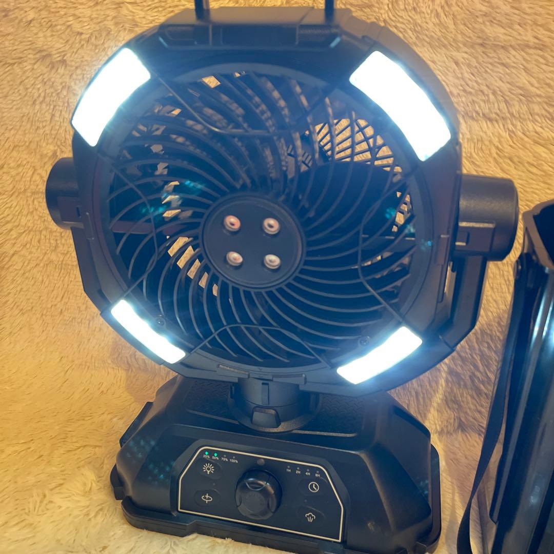 ✨多機能✨ 扇風機 加湿器 加湿扇風機 ポータブル扇風機 アウトドア LED