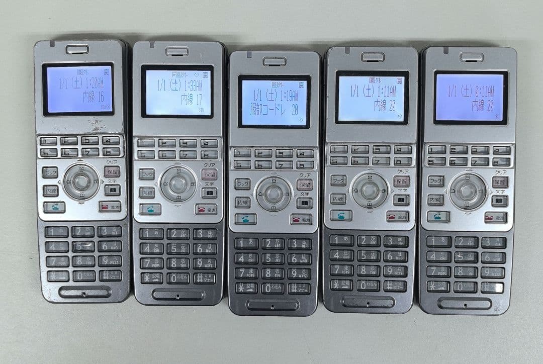 PHS子機 OKI オキ　DC‐8DK‐HS 計5台セット中古品