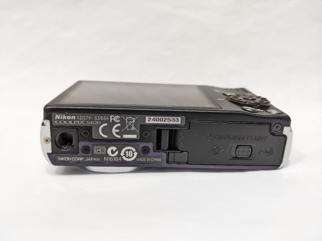 通電未確認品 Nikon COOLPIX S620 パープル デジタルカメラ