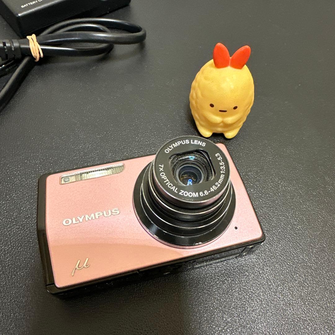 OLYMPUS ミュー µ-7000ピンク　動作品　xd ピクチャーカード付き