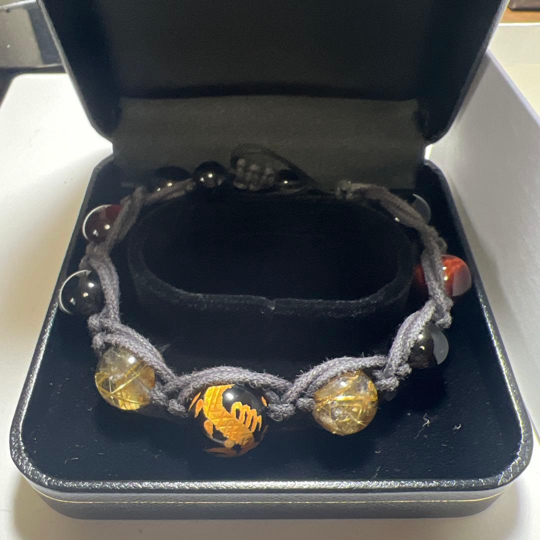 美品！高品質天然石念珠パワーストーンブレスレット！