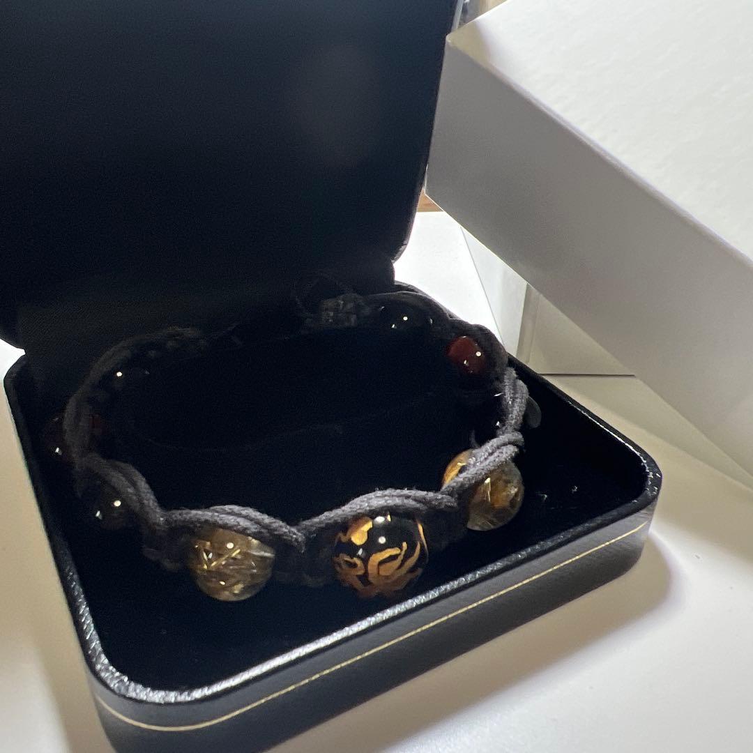 美品！高品質天然石念珠パワーストーンブレスレット！