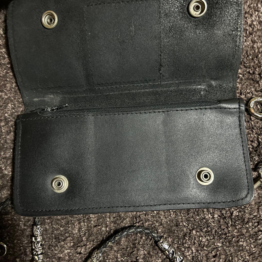 ク*ロ様 ビンテージ　ハーレーダビッドソン　本革トラッカーウォレット　80s90