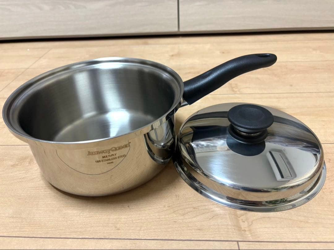 新品未使用 Amway Queen 大ソースパン 鍋