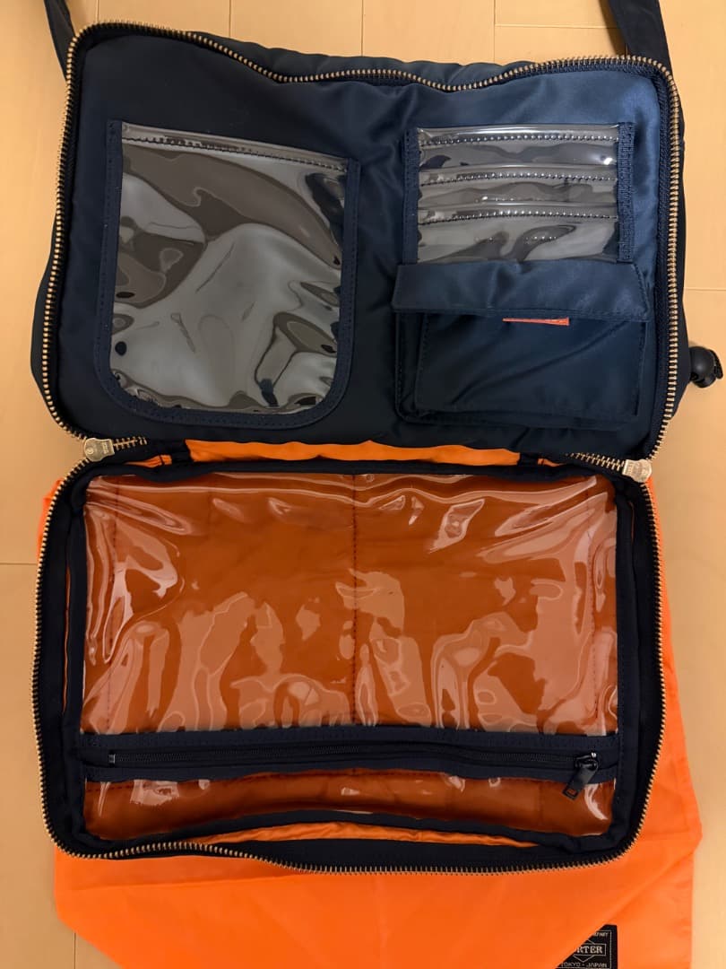 POTER タンカー TANKER ショルダー 2層（L）アイアンブルー