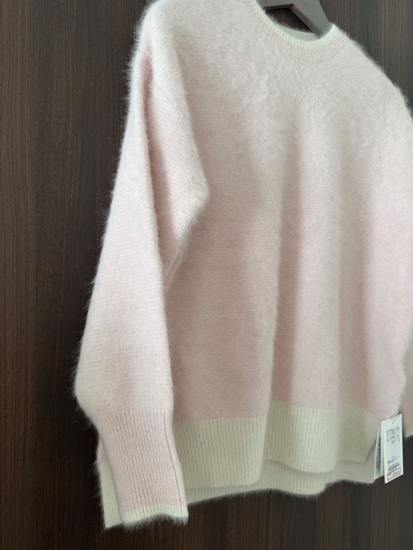 タグ付新品未使用United Arrows 今期ソフトピンク　フォックスカシミヤ