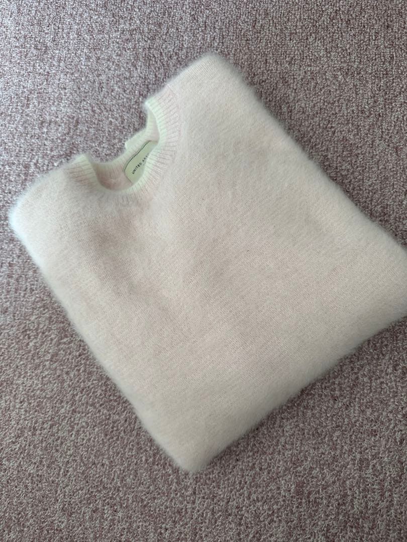 タグ付新品未使用United Arrows 今期ソフトピンク　フォックスカシミヤ