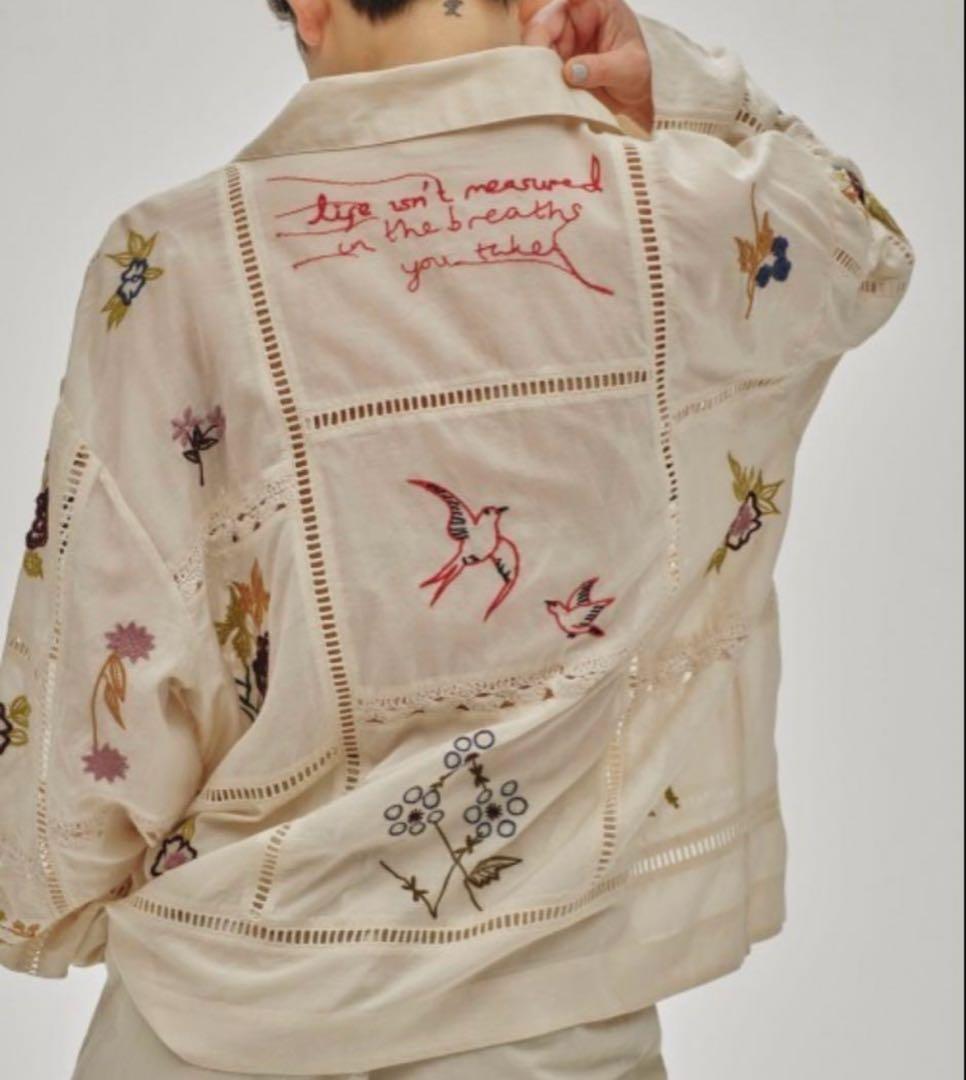 TODAYFULトゥデイフル★EmbroideryPatchworkShirts
