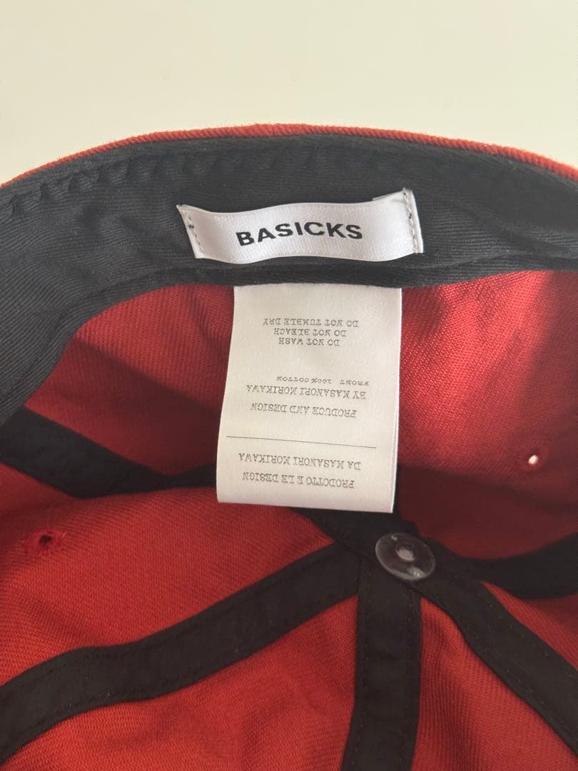 BASICKS 赤 キャップ MAKE TOKYO GREAT AGAIN