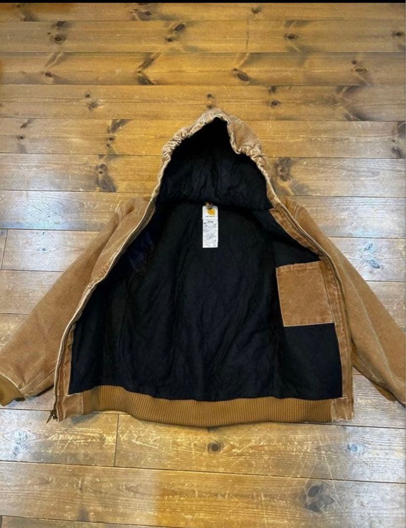 最終値下げ！　Carhartt アクティブジャケット S 短丈 ブラウン 中綿