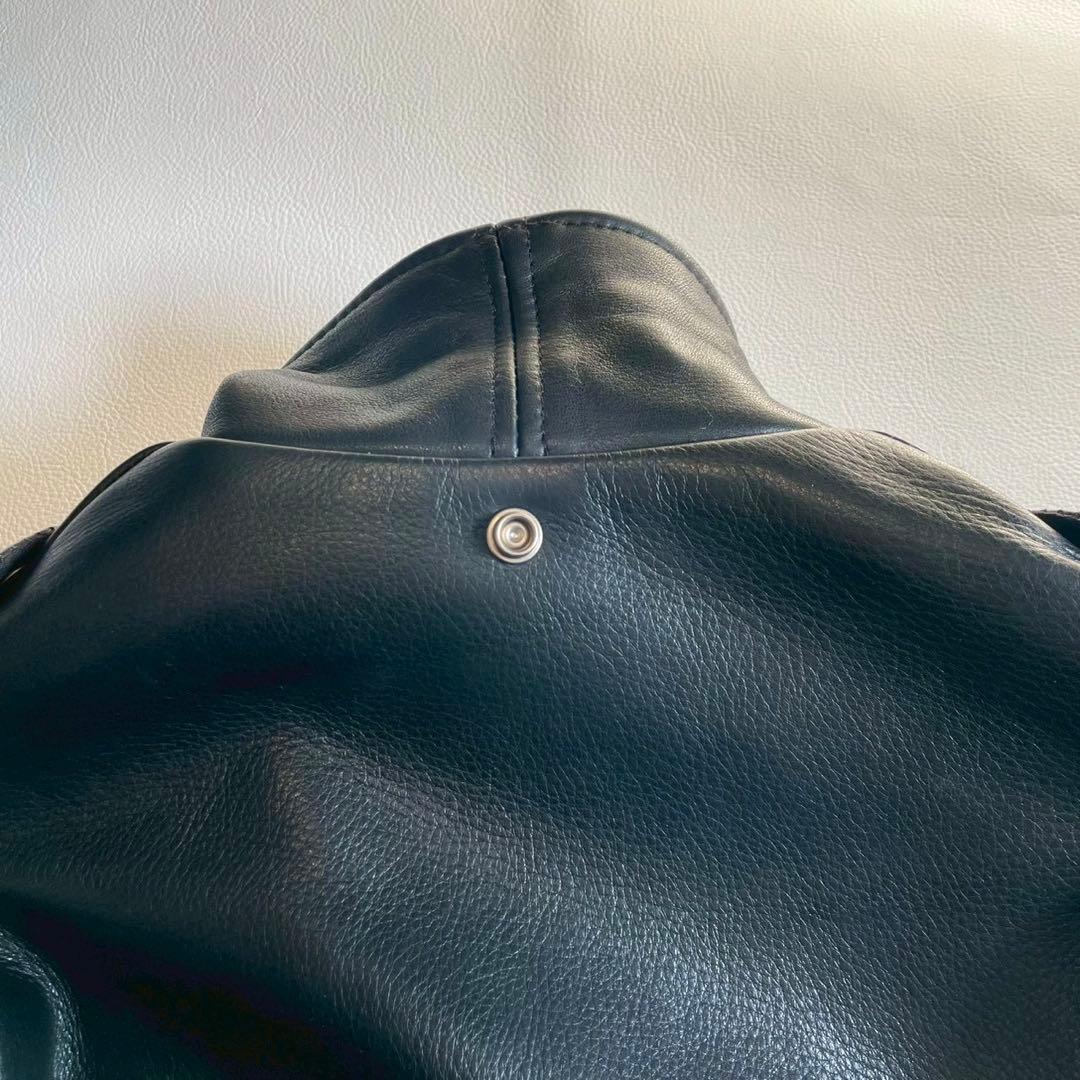 美品【ショット】ダブルライダースジャケット ワンスター 516UST 34 黒