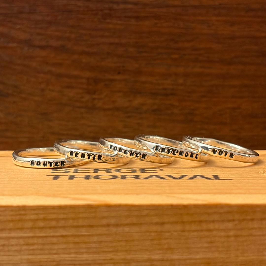 SERGE THORAVAL　五感　5連　シルバー　リング　［16号］