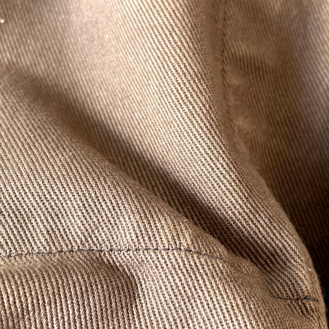 MHL. 日本製 Mサイズ コットン3つボタン ワークジャケット 茶フェード感