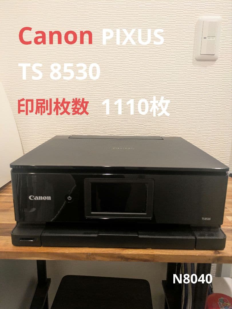 Canon PIXUS TS 8530 印刷枚数 1110枚 N8040