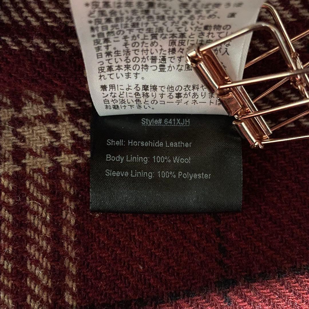 米国製 ショット レザージャケット ライダースジャケット 馬革 641XJH