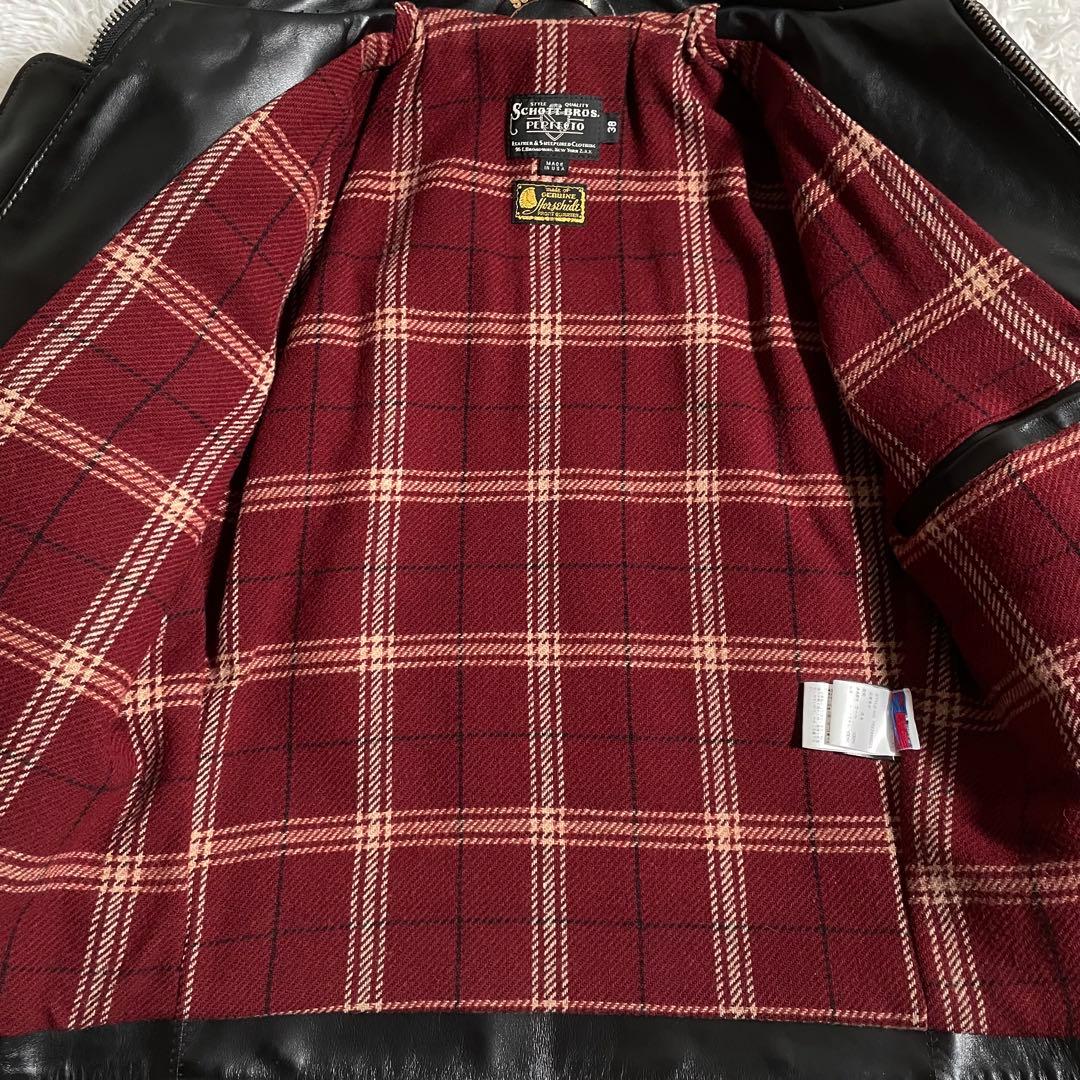 米国製 ショット レザージャケット ライダースジャケット 馬革 641XJH