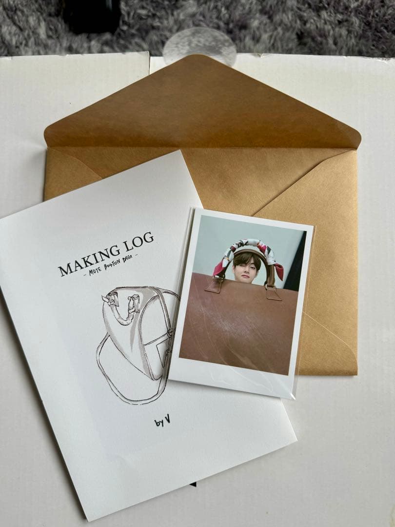 BTS V テテ　ボストンバック　アーティストメイド　正規品