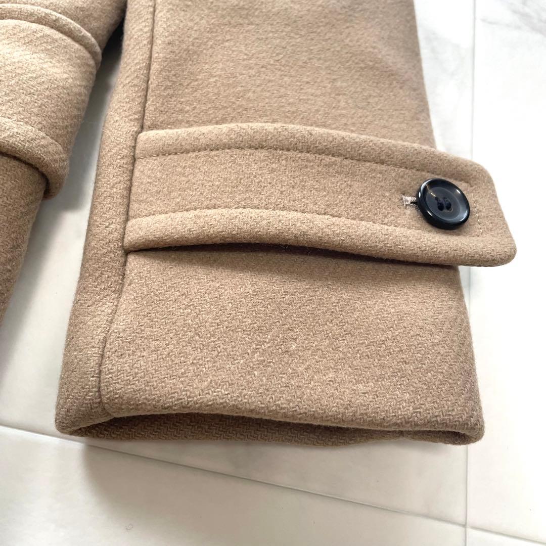 美品✨定価11万 ドゥロワー メルトンウール ダッフルコート 袖裏シルク 38