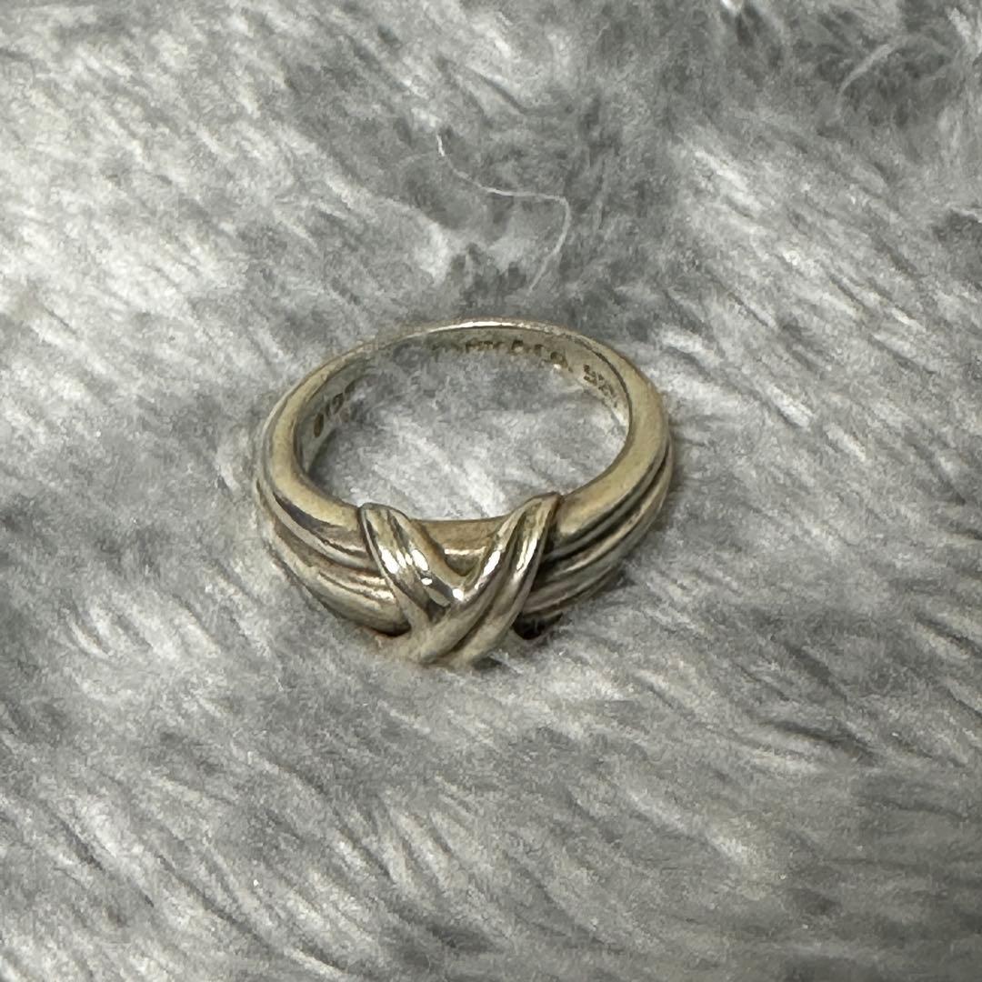 【希少】Tiffanyティファニー シグネチャークロスリング 13号 SV925