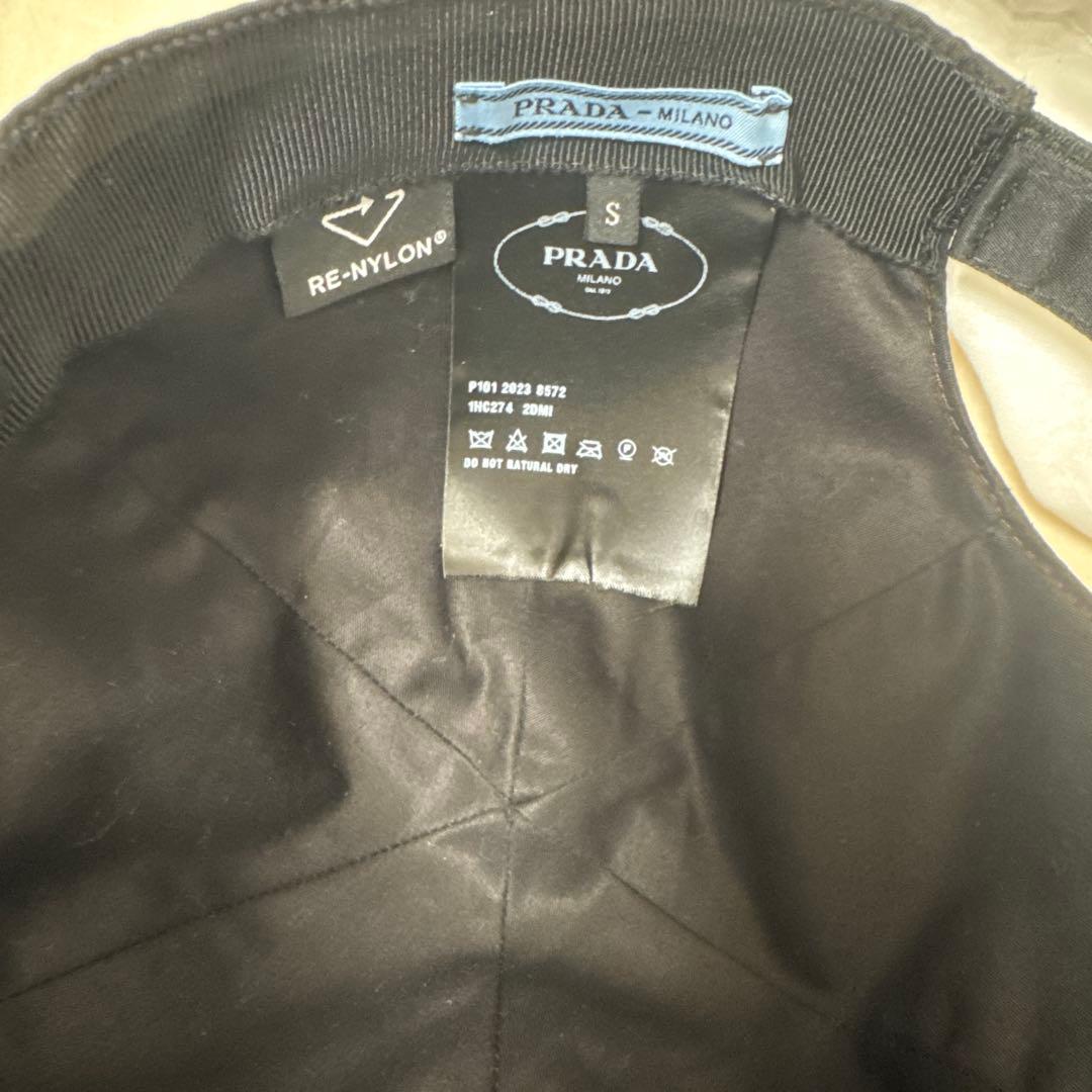 専用★クリーニング済★プラダナイロンキャップ　黒Sサイズ