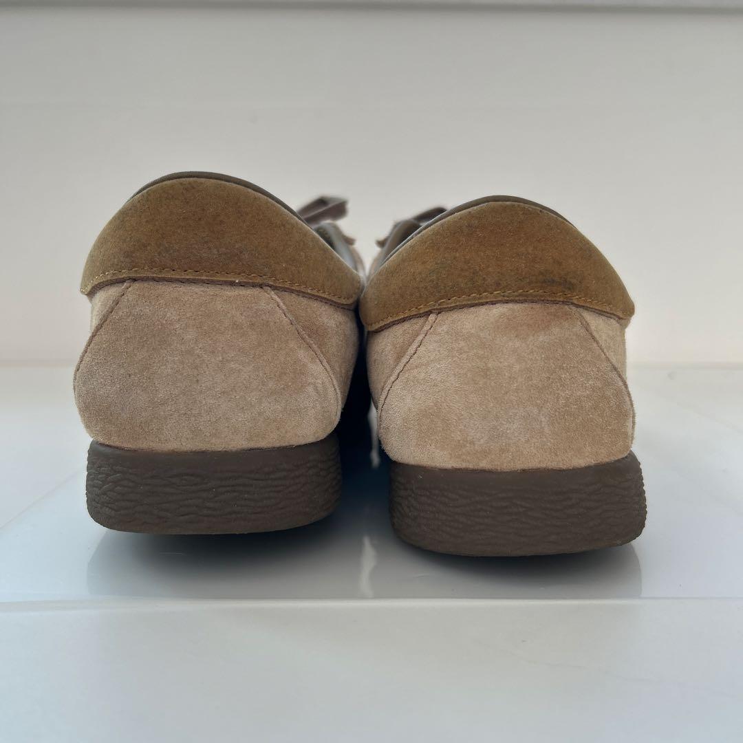 adidas タバコ　ベージュ スエードスニーカー