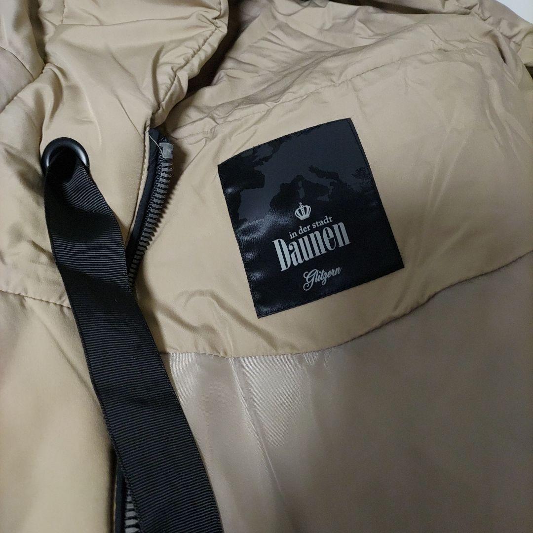 【in der stadt Daunen】フード付きミドル丈ダウンジャケット