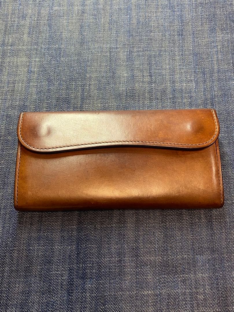 WILD SWANS WAVE ワイルドスワンズブラウンレザーウォレット