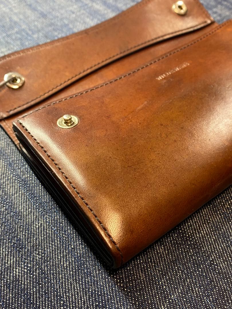 WILD SWANS WAVE ワイルドスワンズブラウンレザーウォレット