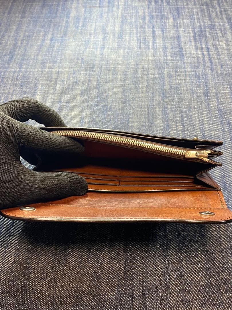 WILD SWANS WAVE ワイルドスワンズブラウンレザーウォレット