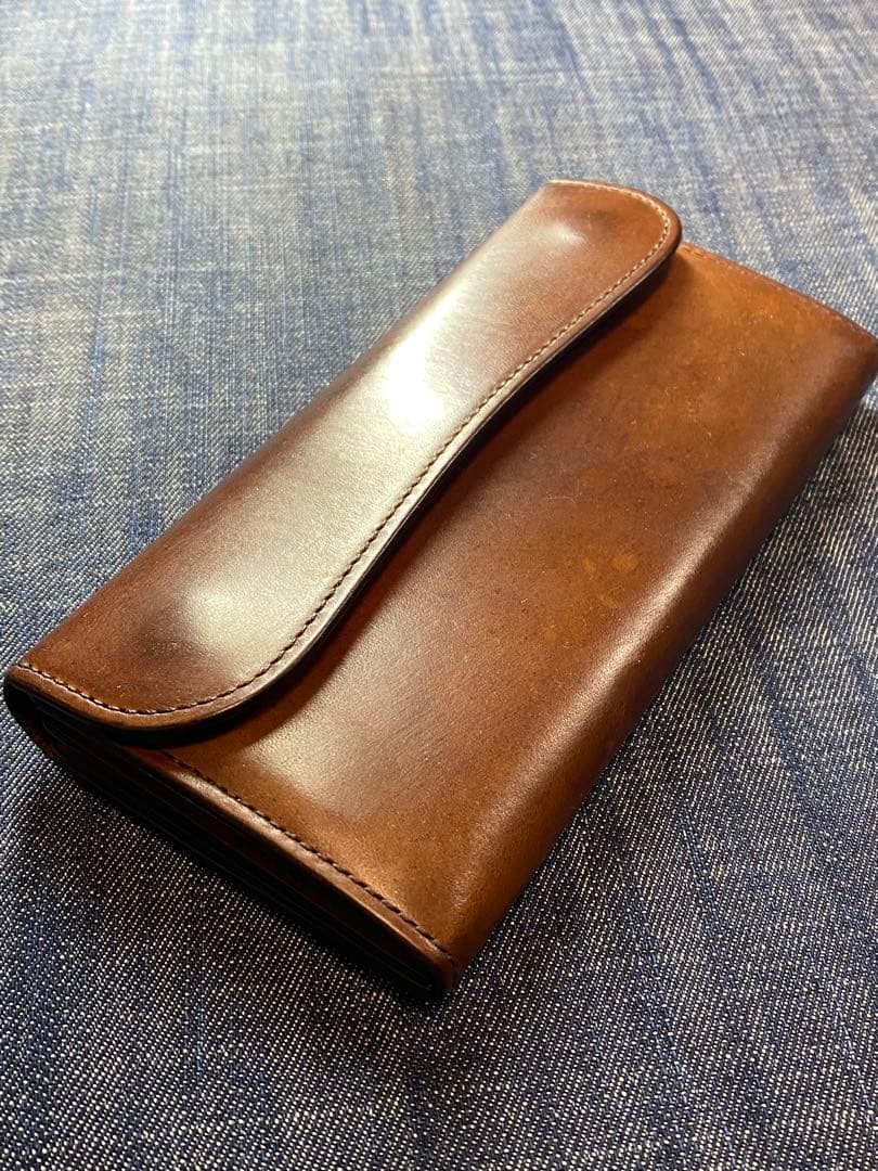 WILD SWANS WAVE ワイルドスワンズブラウンレザーウォレット