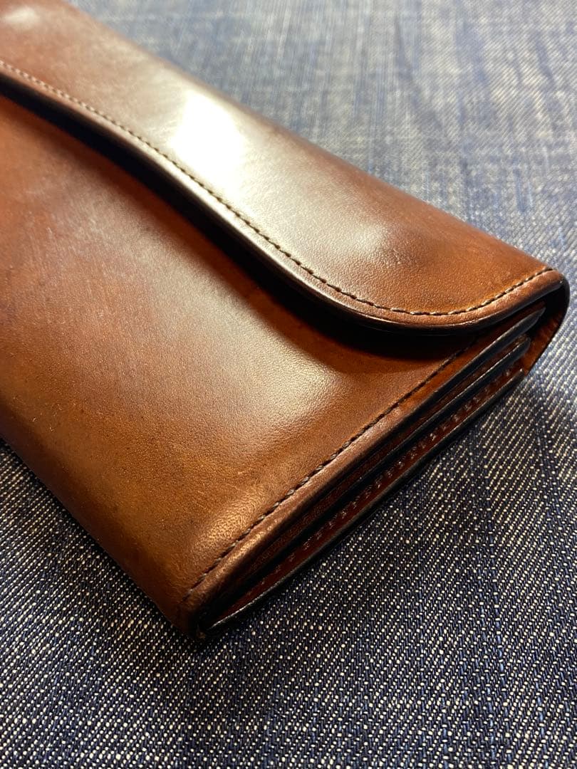 WILD SWANS WAVE ワイルドスワンズブラウンレザーウォレット