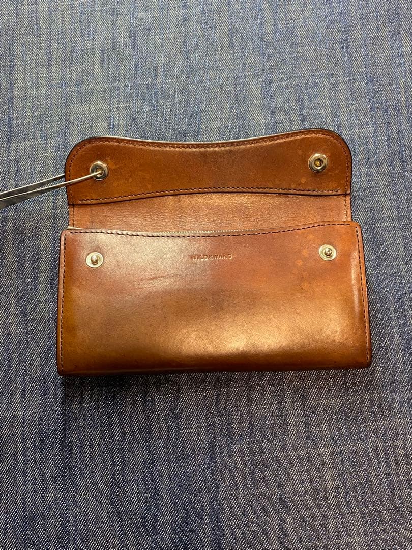 WILD SWANS WAVE ワイルドスワンズブラウンレザーウォレット