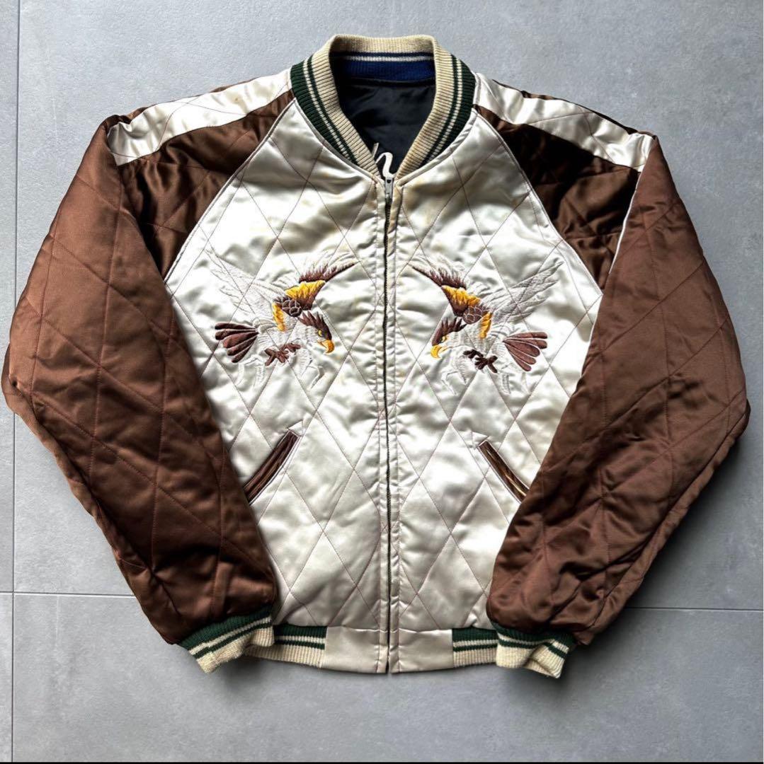 テーラー東洋 スカジャン M品番 舞妓 虎 M18484 黒 ブラウン 中綿