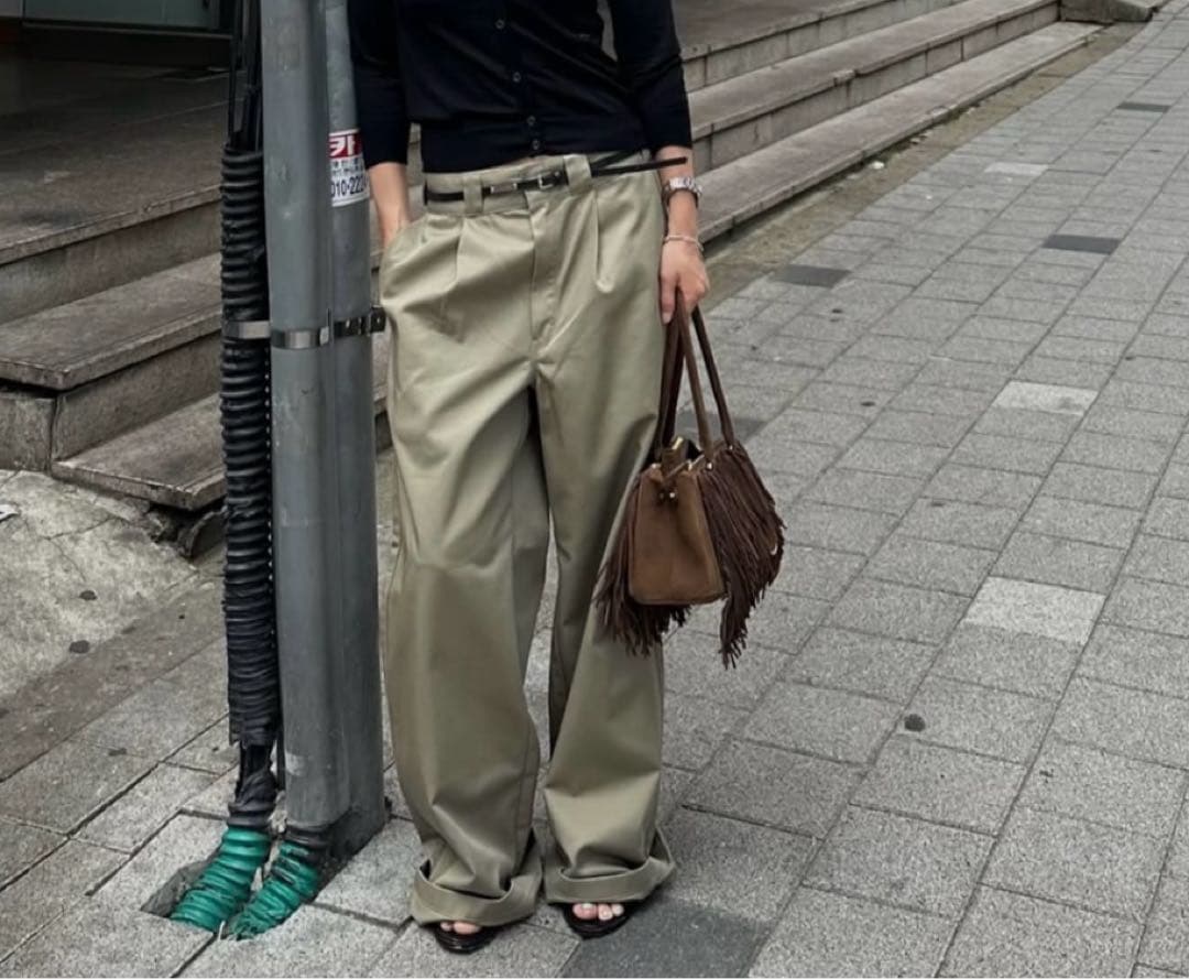 【1度試着のみLサイズ】ok.soonxdickies wide chino