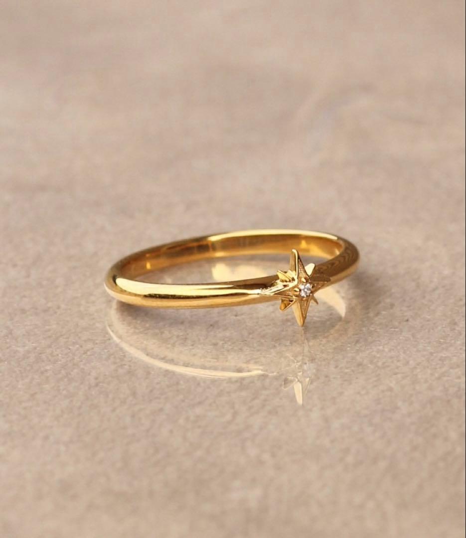 NOIR DE POUPEE K18vermeil ダイヤモンド スターリング