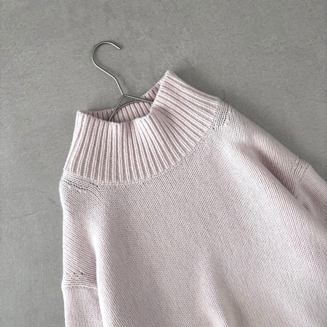 美品 GALERIE VIE ファインウール ハイネックプルオーバー 日本製