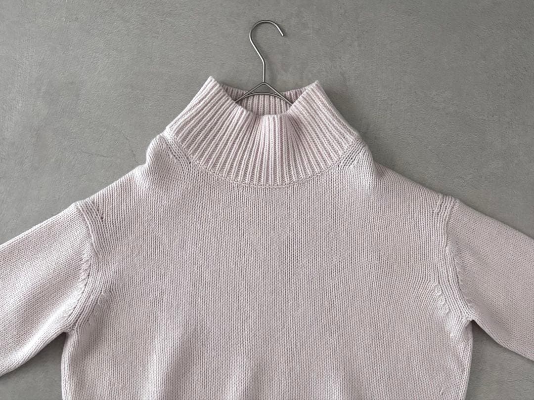 美品 GALERIE VIE ファインウール ハイネックプルオーバー 日本製