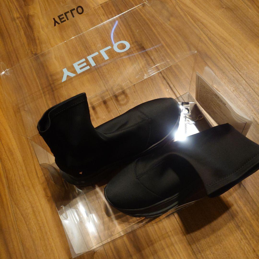 靴 TOKYO BLACK SINGLE SNEAKER SHORT BOOTS