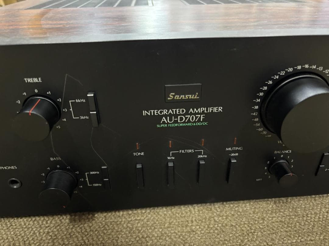 【ジャンク品】Sansui AU-D707F インテグレーテッドアンプ 現状渡し