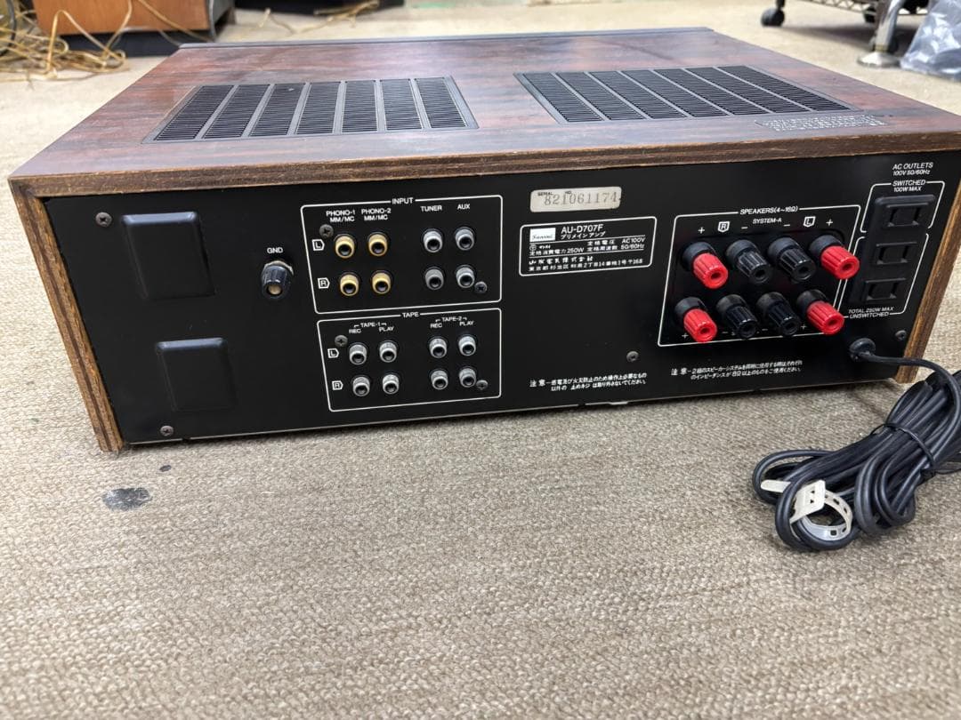 【ジャンク品】Sansui AU-D707F インテグレーテッドアンプ 現状渡し