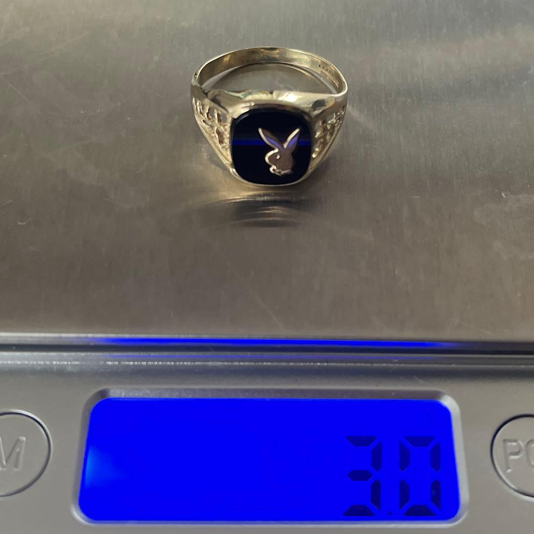 希少　英国　イギリス　ヴィンテージ　9k 9金　プレイボーイリング