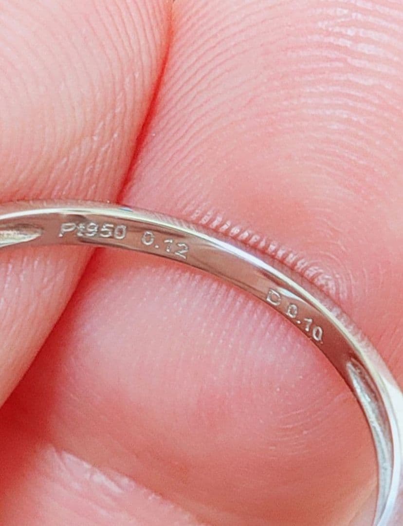 新入荷 未使用 pt950 天然ダイヤモンド ブラックダイヤモンド リング