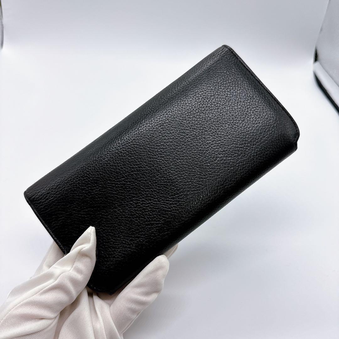 バレンシアガ 594289 レザー エブリデイ ブラック 長財布 美品 お買い得