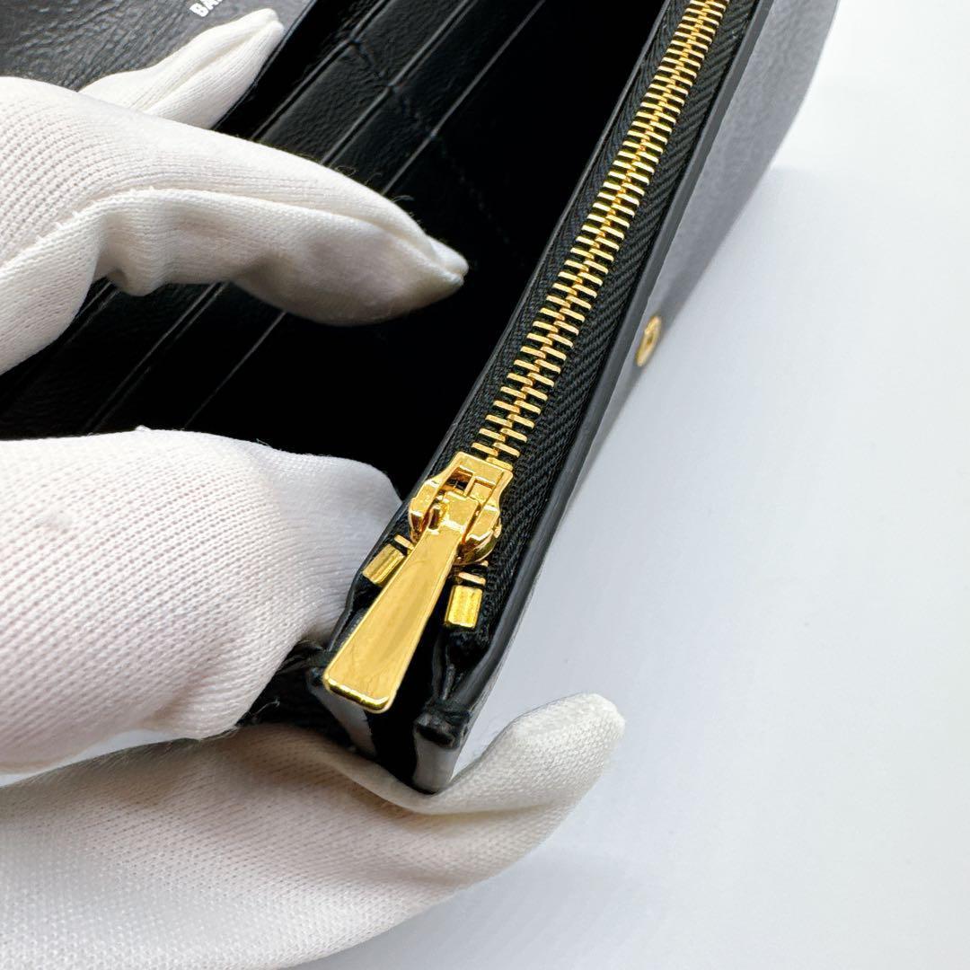 バレンシアガ 594289 レザー エブリデイ ブラック 長財布 美品 お買い得