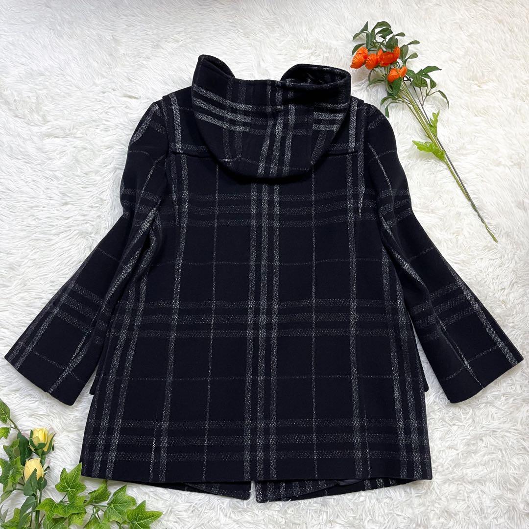 訳あり極美品 大きいサイズ バーバリーロンドン ダッフルコート ノバチェック